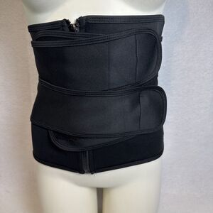 Double Strap Waist Trainer Belt Sweat Slimming Wrap Tummy Control Shaper Band